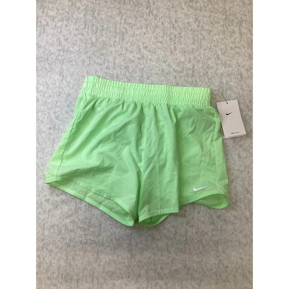 Nike‎ One Kids Dri-FIT Training Shorts Lime Green DX4967-376 Large L